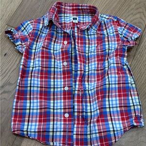 Ralph Lauren Red Plaid Button-Up Shirt